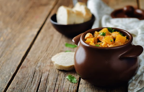 Poulet et potimarron au curry au cookeo