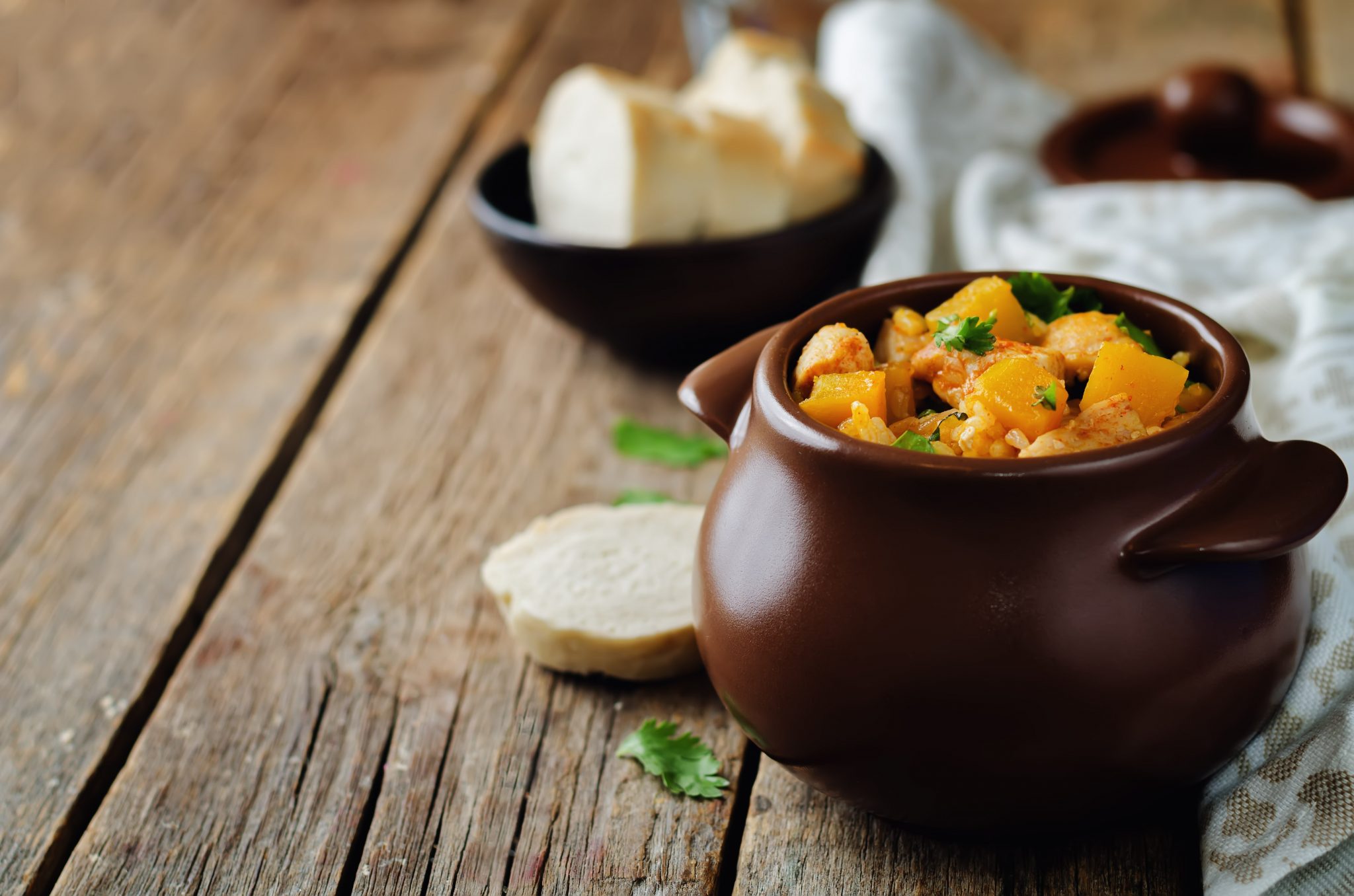 Poulet et potimarron au curry au cookeo