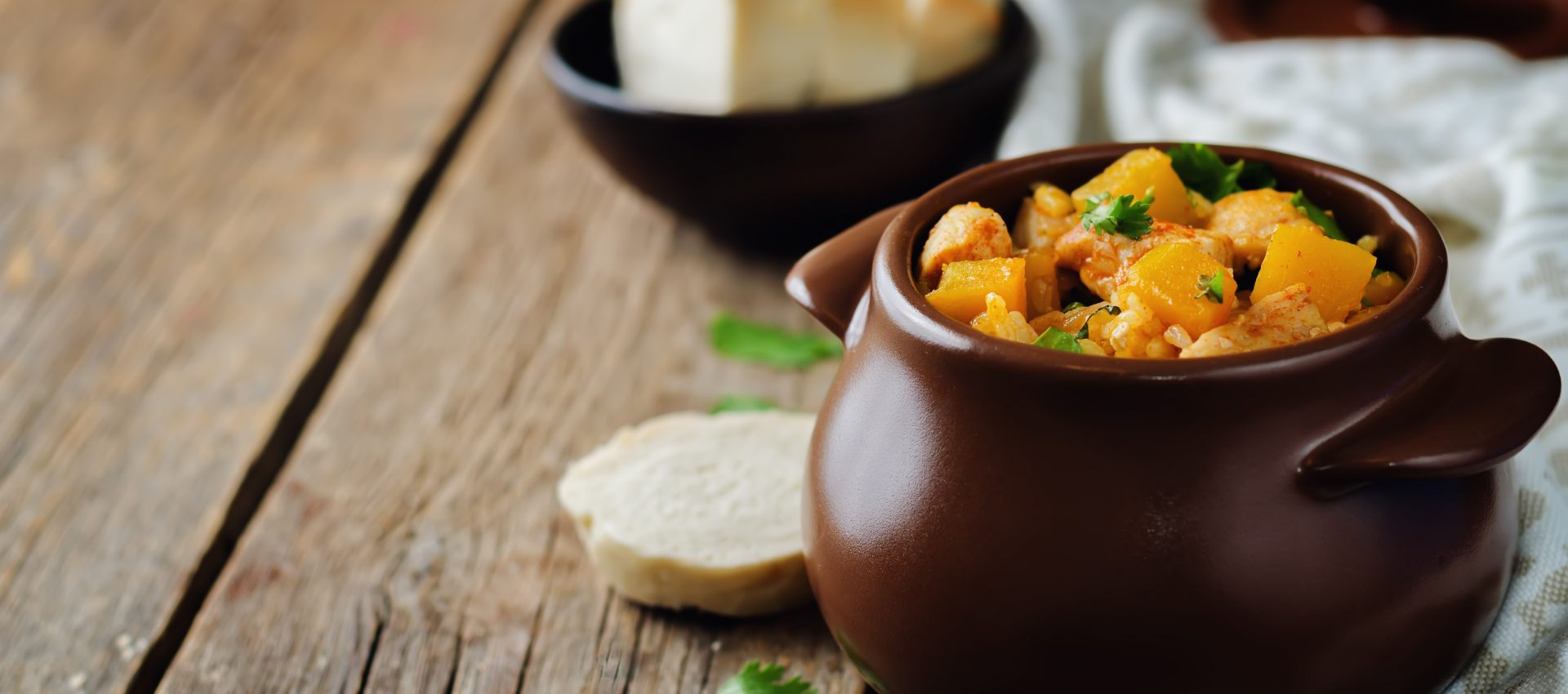 Poulet et potimarron au curry au cookeo