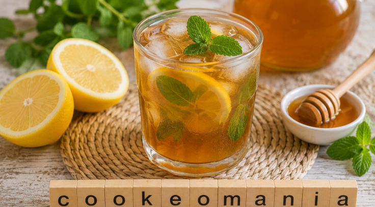Thé glacé maison citron-menthe au Cookeo, frais et désaltérant