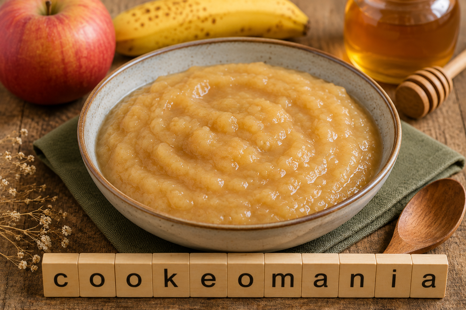 Compote pommes-bananes au miel au Cookeo