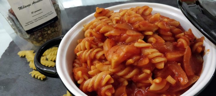 Pâtes à l'Arrabiata simple au cookeo