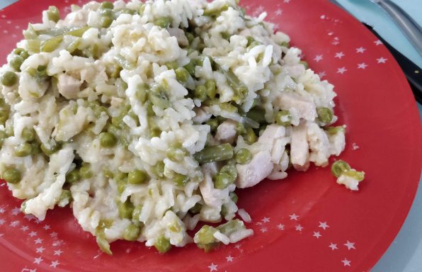 Risotto de dinde aux 2 légumes et moutarde ww au cookeo