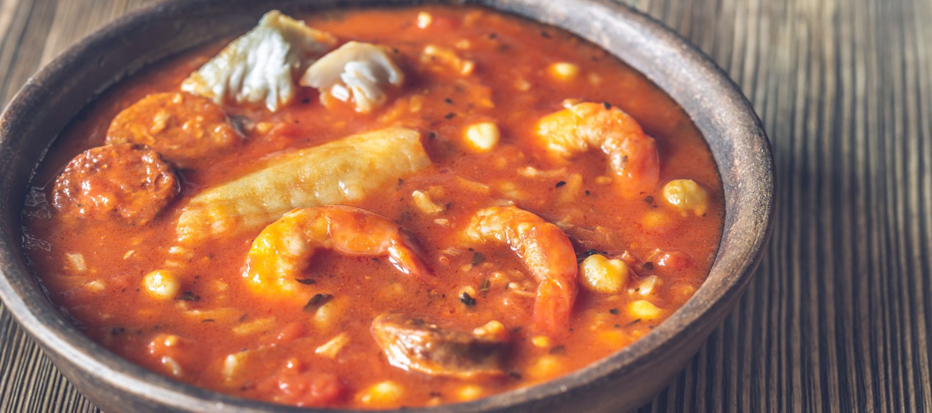 Potage Espagnol poisson et chorizo au cookeo