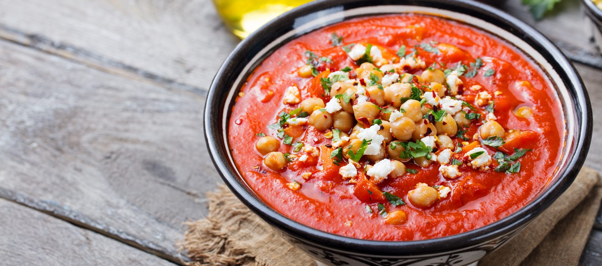 Soupe Marocaine de pois chiches et tomates au cookeo