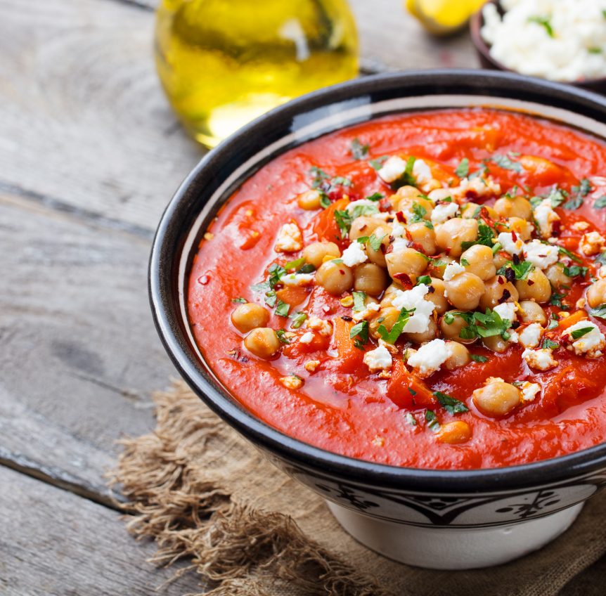 Soupe Marocaine de pois chiches et tomates au cookeo - Cookeo Mania