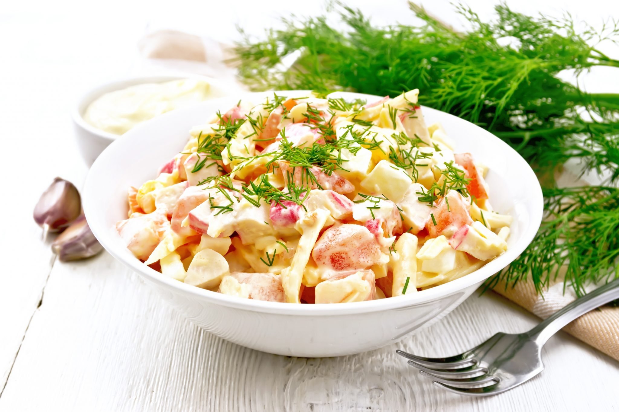 Salade de surimi et oeuf au cookeo