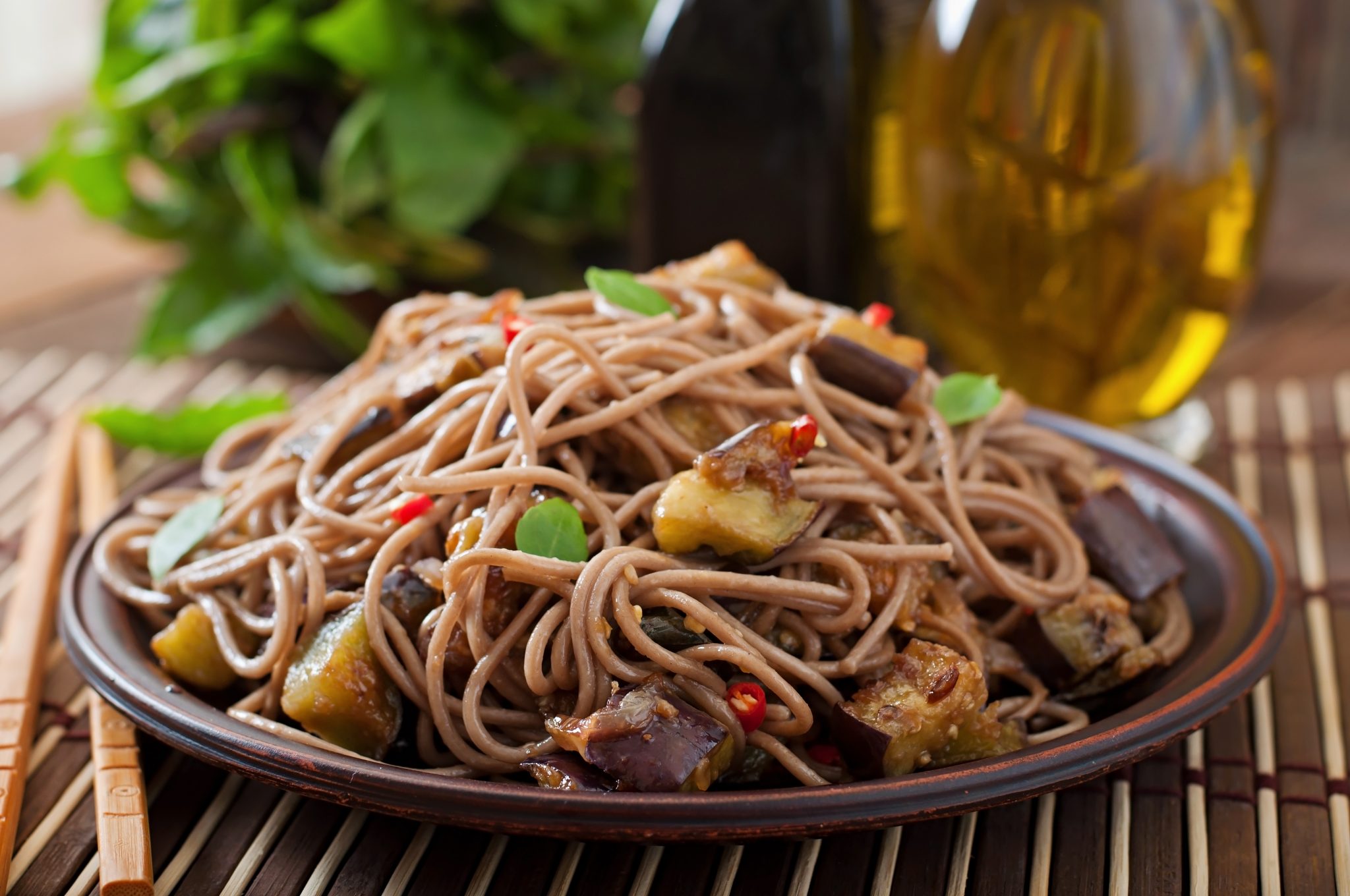 Nouilles soba sauce sucrée au cookeo