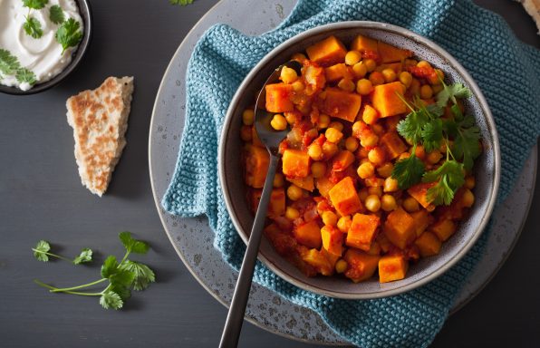 Curry de pois chiches et patate douce au cookeo
