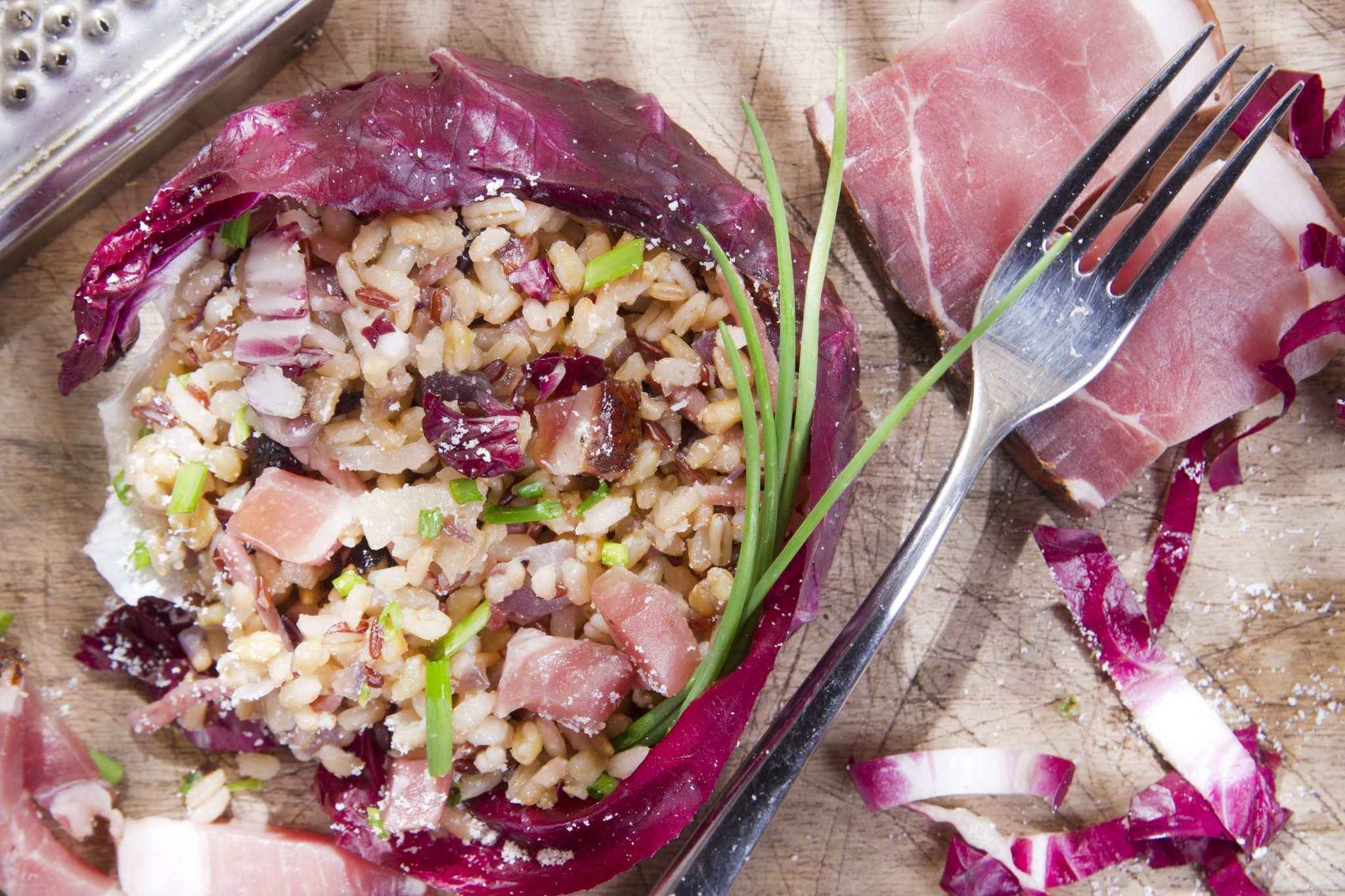 Risotto de jambon cru et chou rouge au cookeo