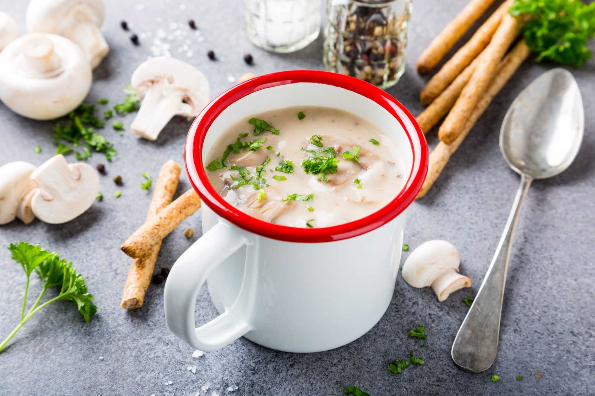 Velouté de champignons de Paris au cookeo