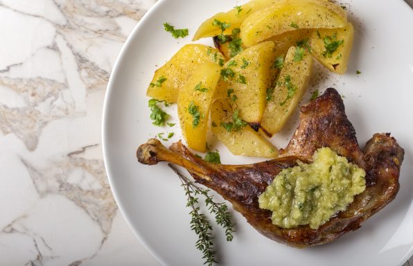 Cuisses de Canard Pommes de terre et Poires au cookeo