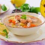 Potage de saumon et de légumes à l'autocuiseur Moulinex