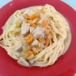 Tagliatelles dinde et légumes à la crème à l'autocuiseur Moulinex