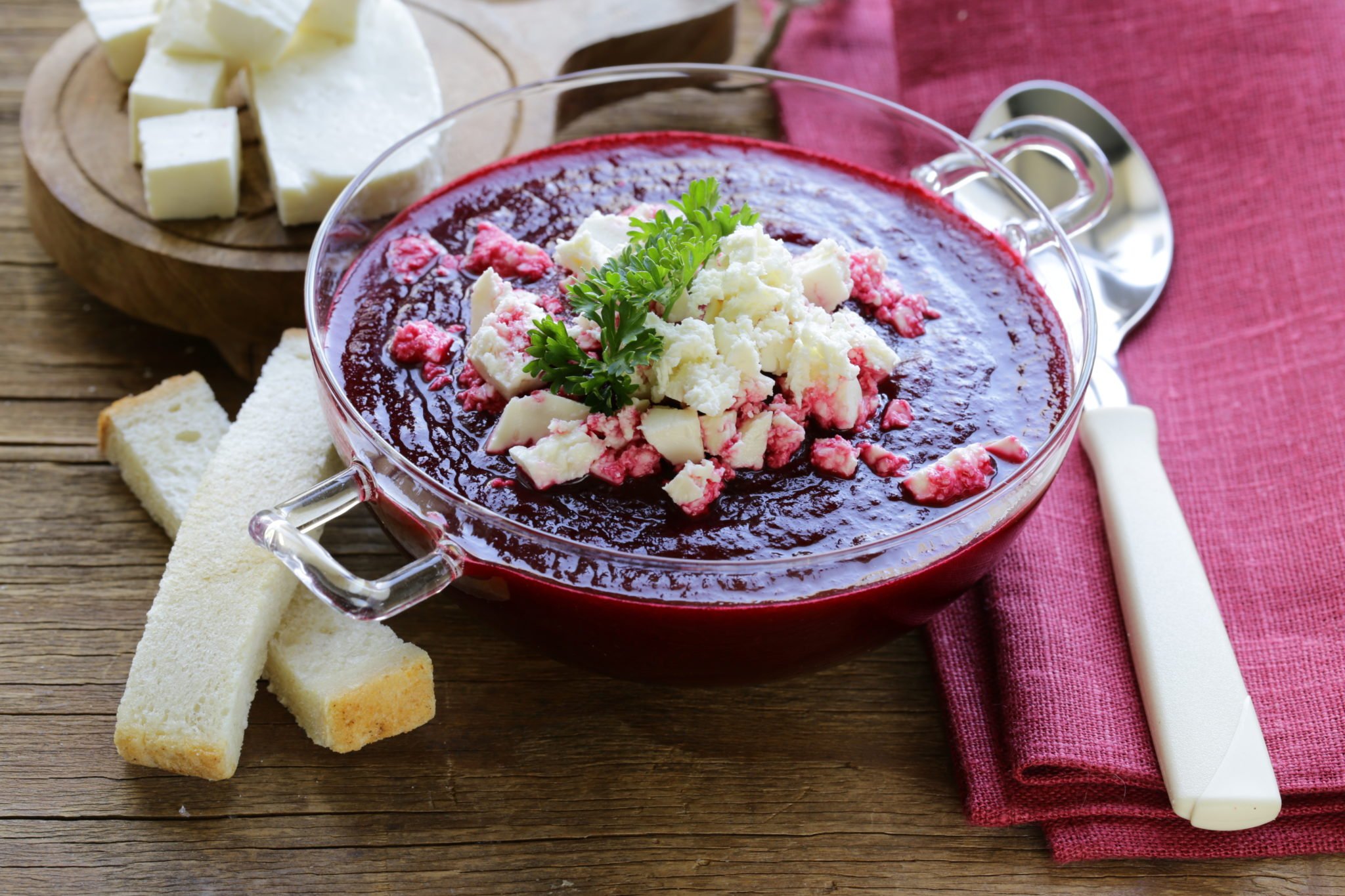 Velouté de betterave au ricotta au cookeo