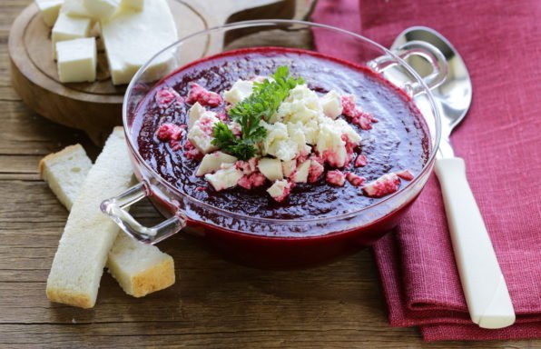 Velouté de betterave au ricotta au cookeo