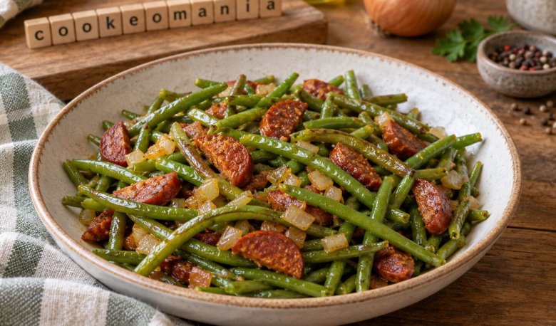 Haricots verts au chorizo