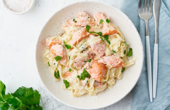 Pâtes au saumon au cookeo