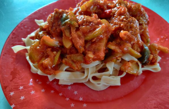 Tagliatelle aux courgettes façon bolognaise au cookeo