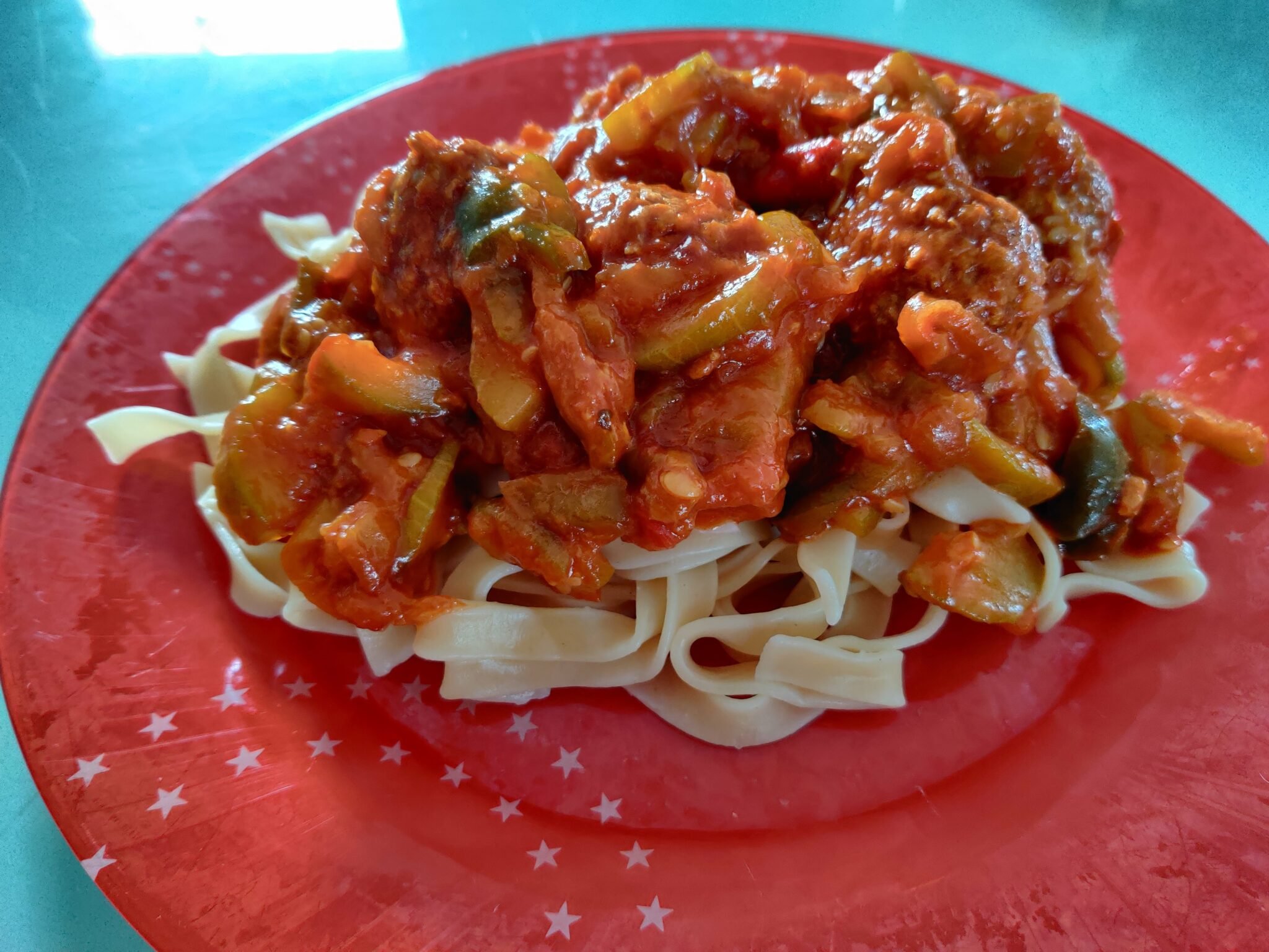 Tagliatelle aux courgettes façon bolognaise au cookeo