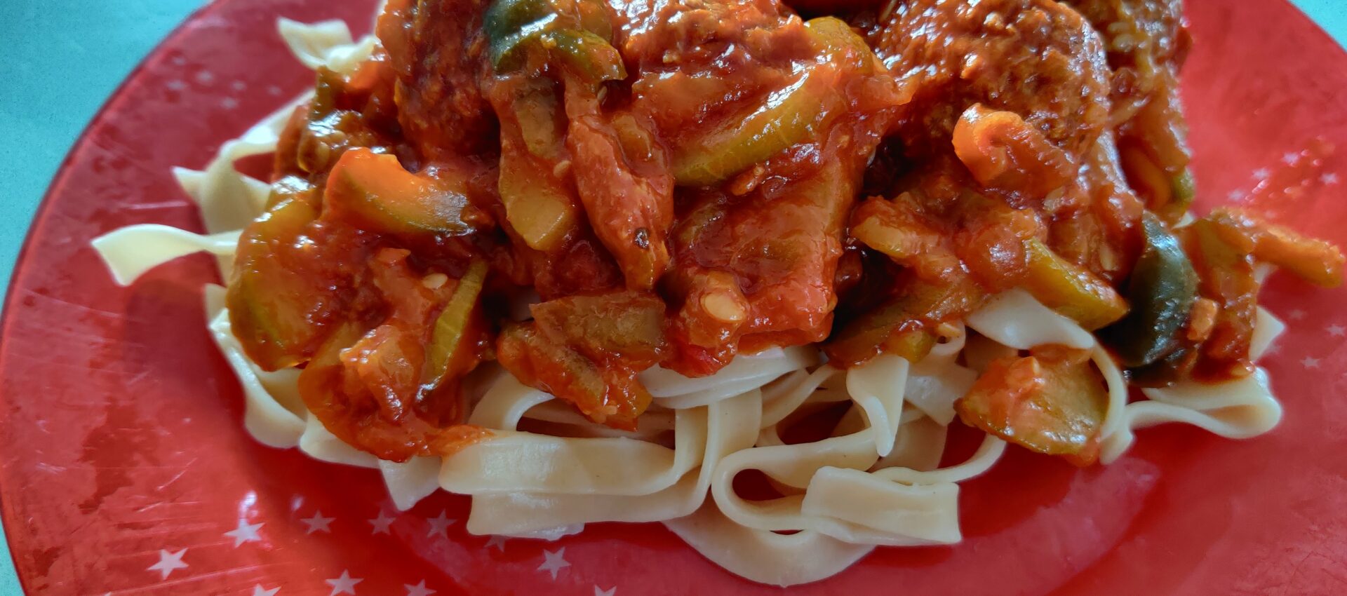 Tagliatelle aux courgettes façon bolognaise au cookeo