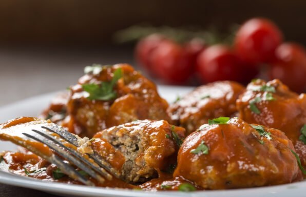 Boulettes de viande sauce tomates et lait de coco au cookeo
