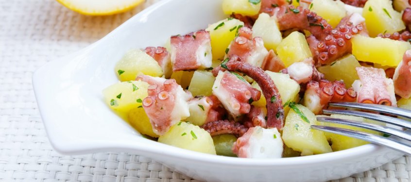 Salade de poulpe pomme de terre au cookeo