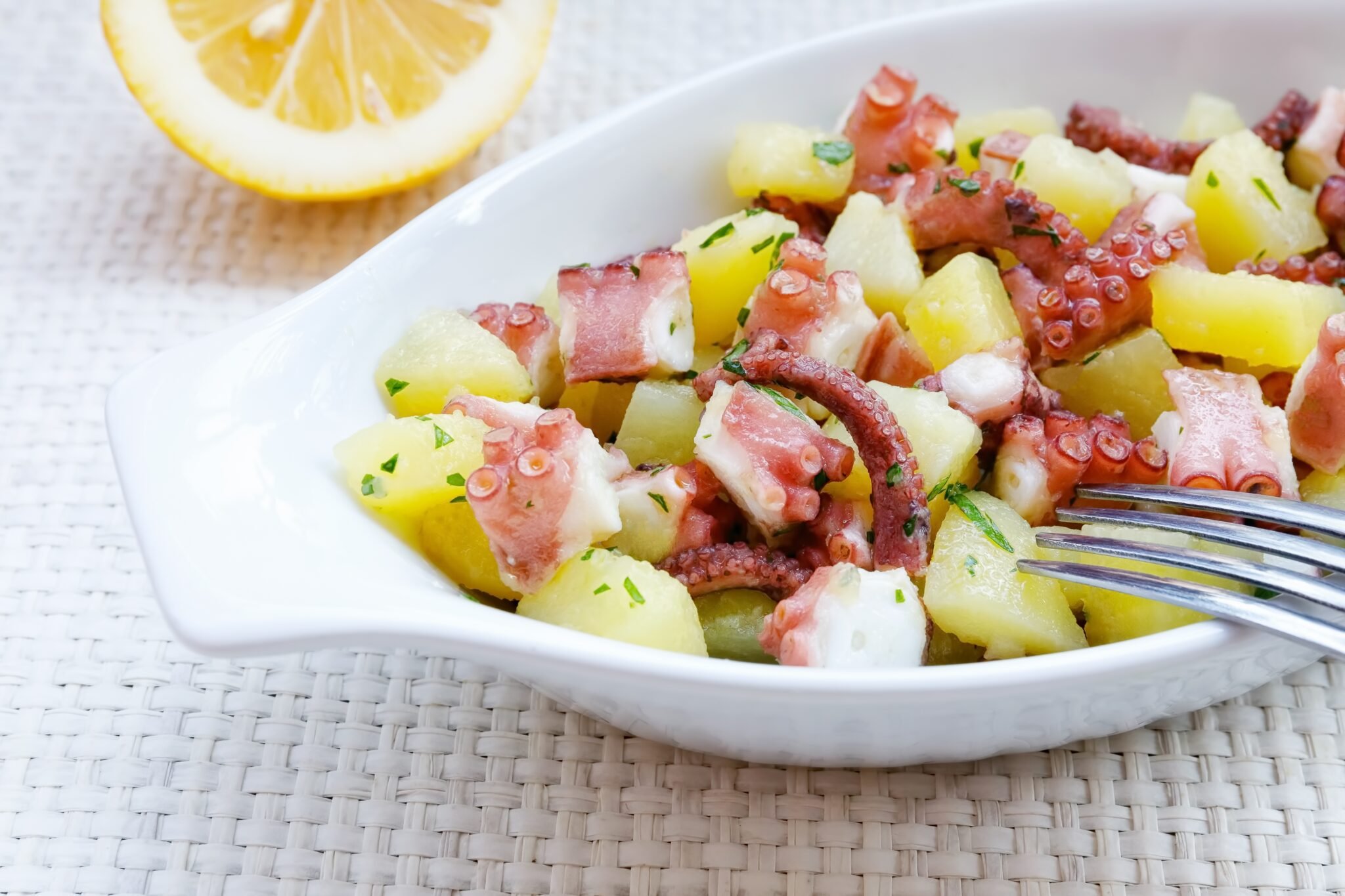Salade de poulpe pomme de terre au cookeo