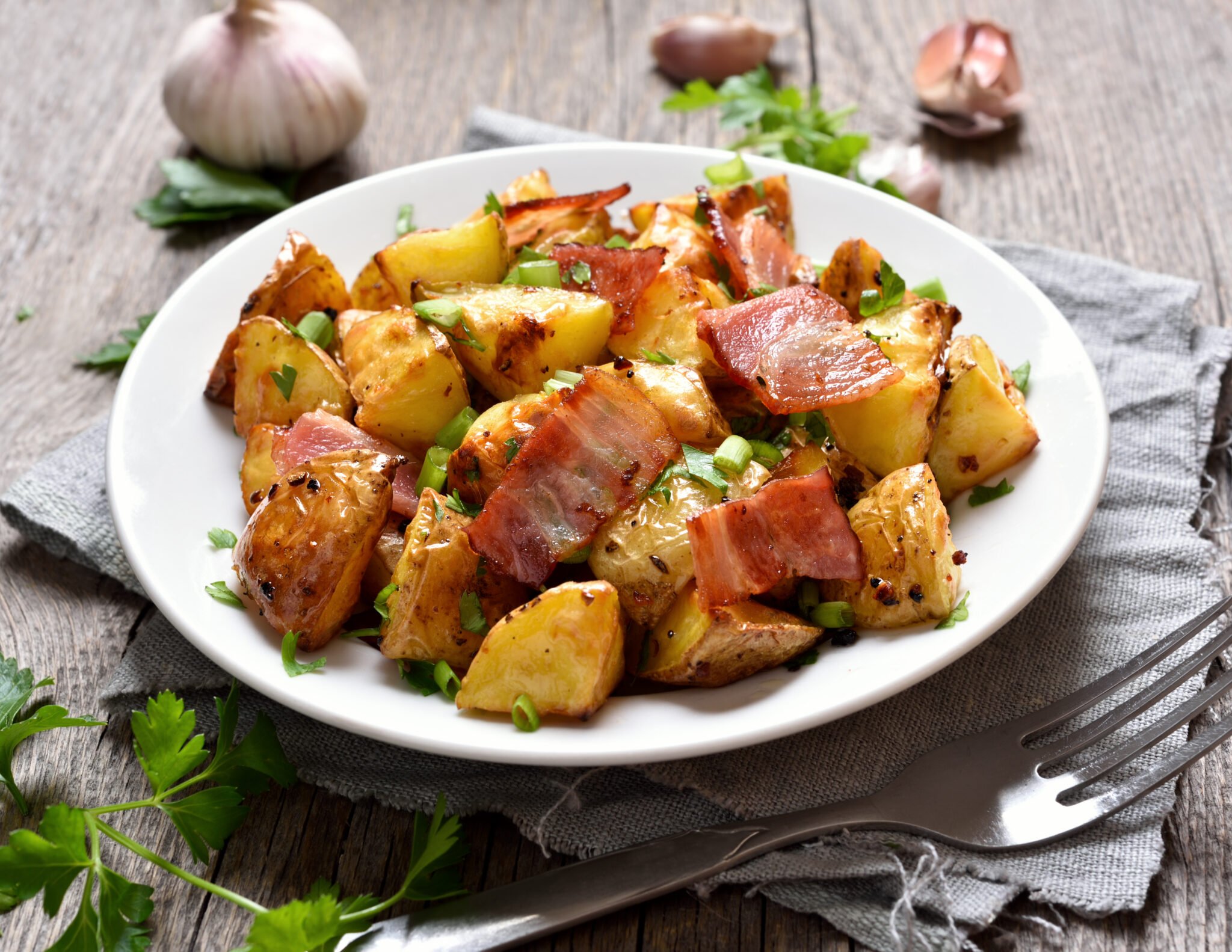 Pommes de terre sautées au bacon au cookeo
