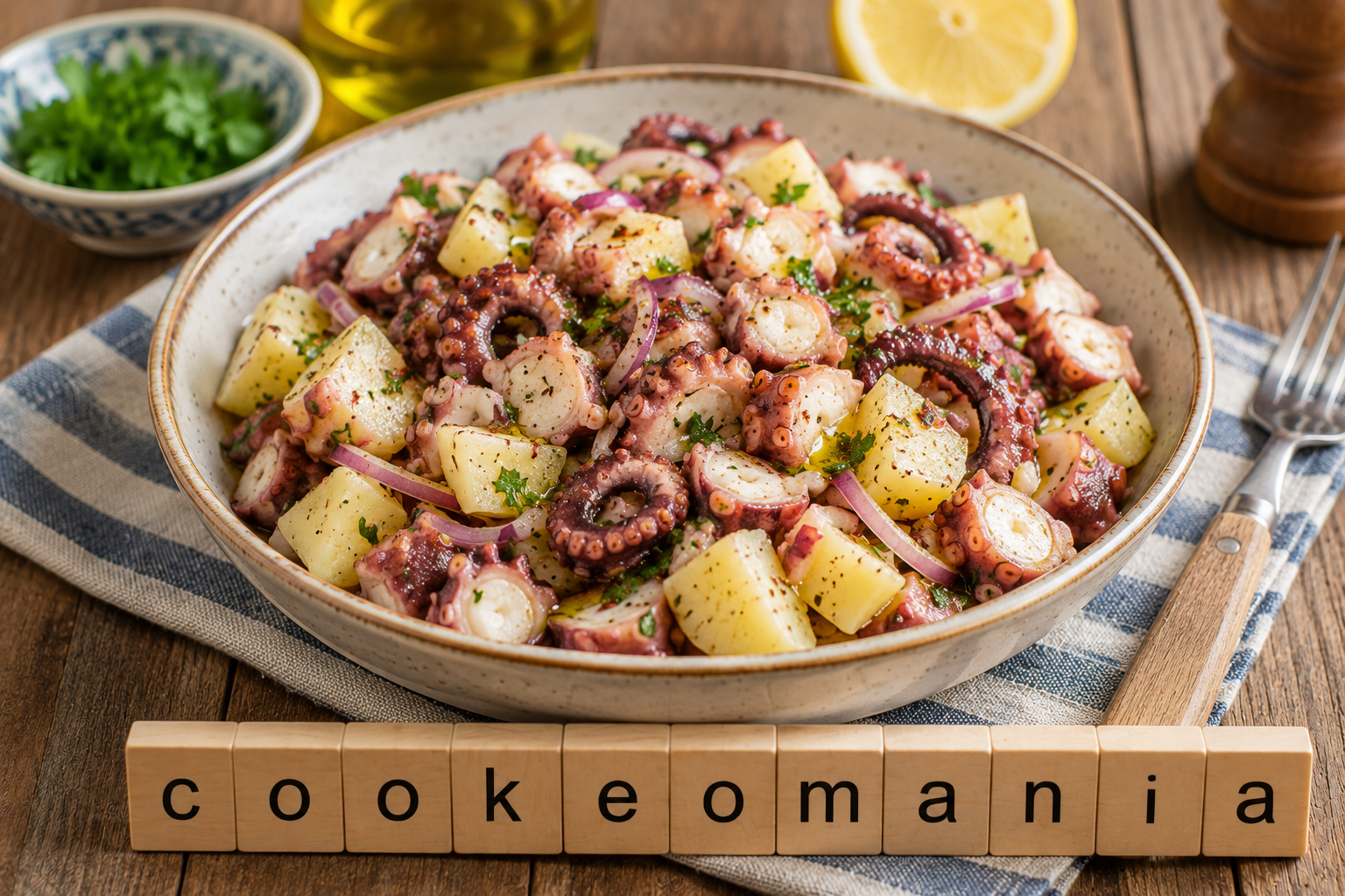 Salade de poulpe pomme de terre