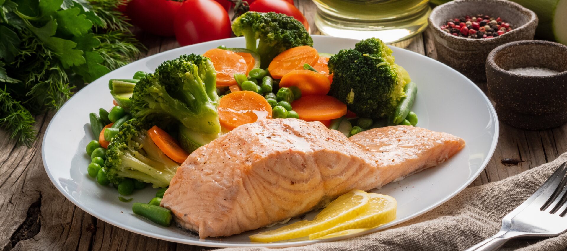 Saumon et légumes à la vapeur au cookeo