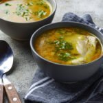 Soupe chinoise au poulet au robot multi-cuiseur Moulinex