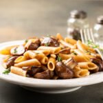 Penne aux champignons et pignons de pin au multicuiseur Moulinex