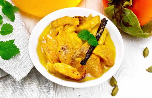 Kakis au miel et vanille au cookeo