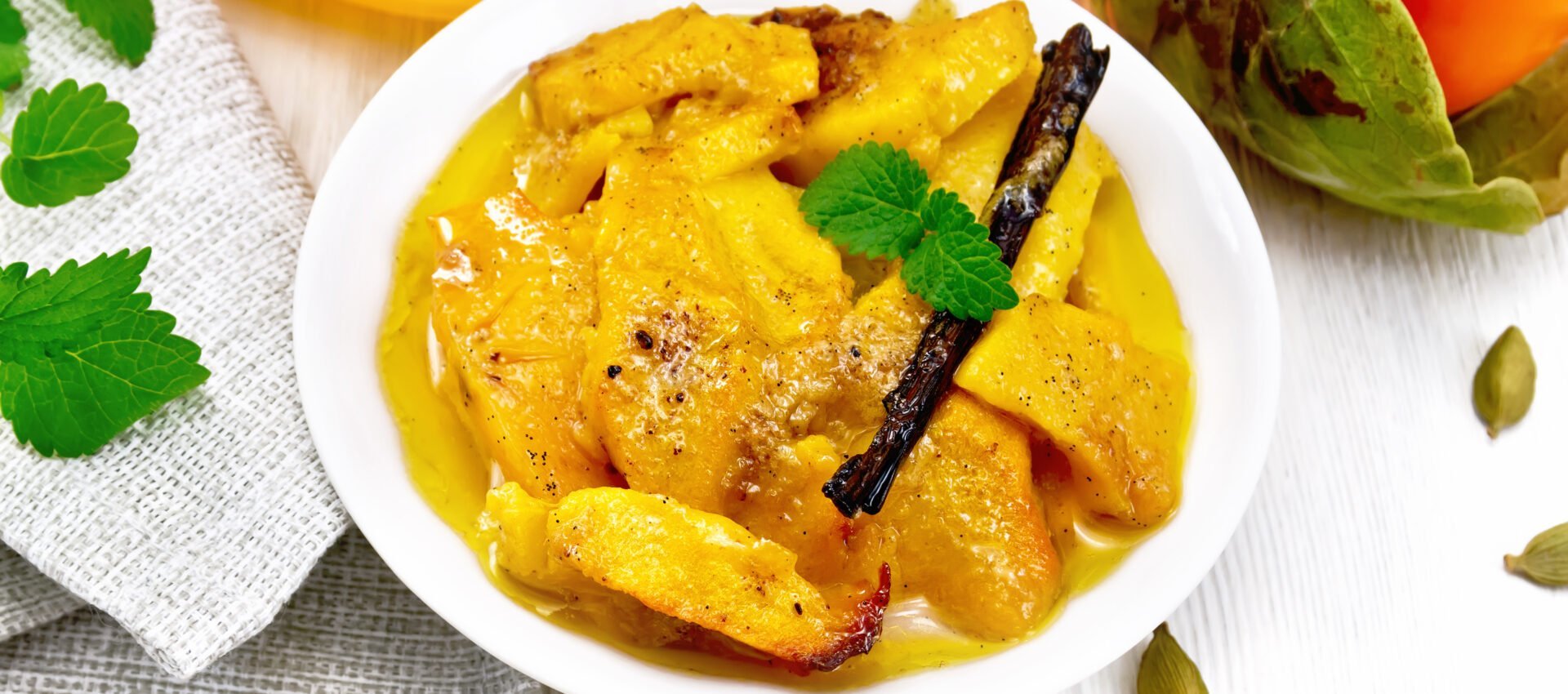 Kakis au miel et vanille au cookeo