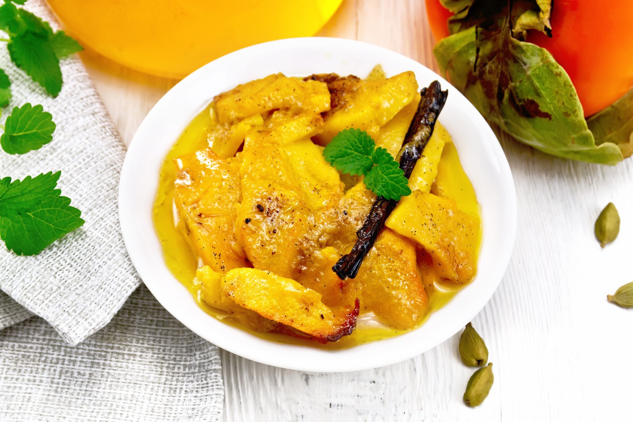 Kakis au miel et vanille au cookeo