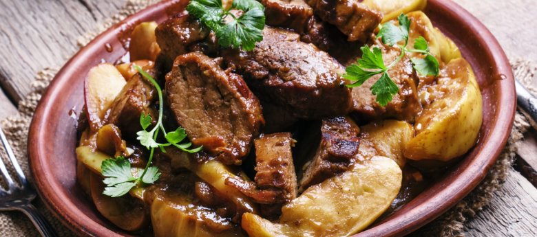 Rôti de porc aux pommes et miel au cookeo