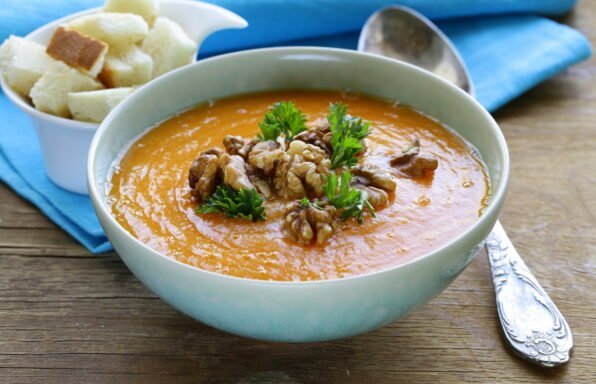 Velouté de potiron aux châtaignes au cookeo