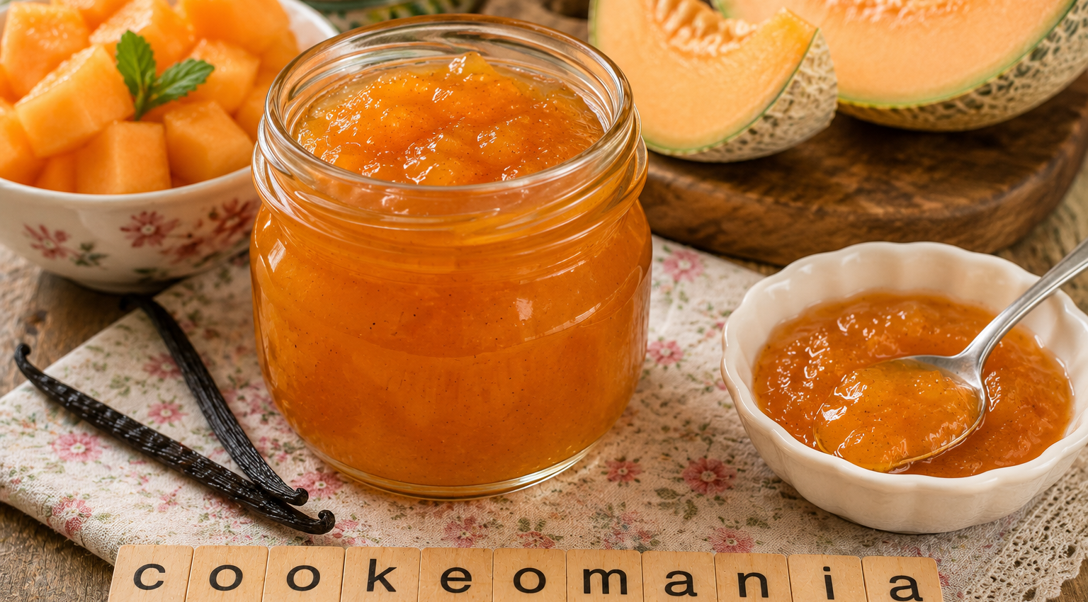 Confiture de melon vanillée