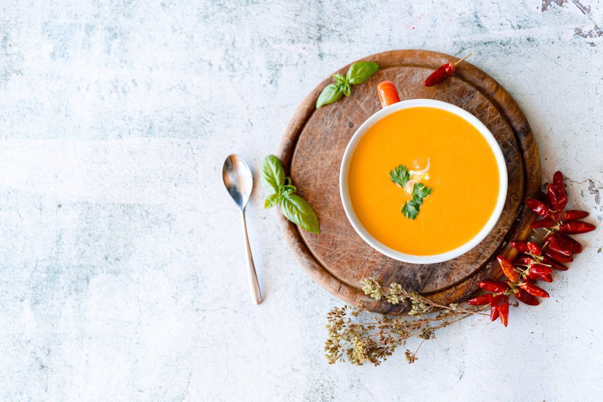 Velouté froid touche exotique au cookeo