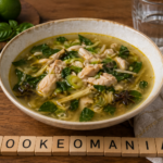 Soupe de poulet au basilic et citronnelle au multicuiseur Moulinex