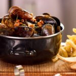 Moules roquefort lardons au cookeo