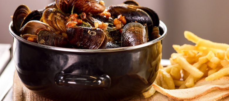 Moules roquefort lardons au cookeo