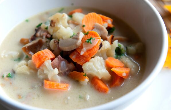 Soupe de poulet à la bière au cookeo