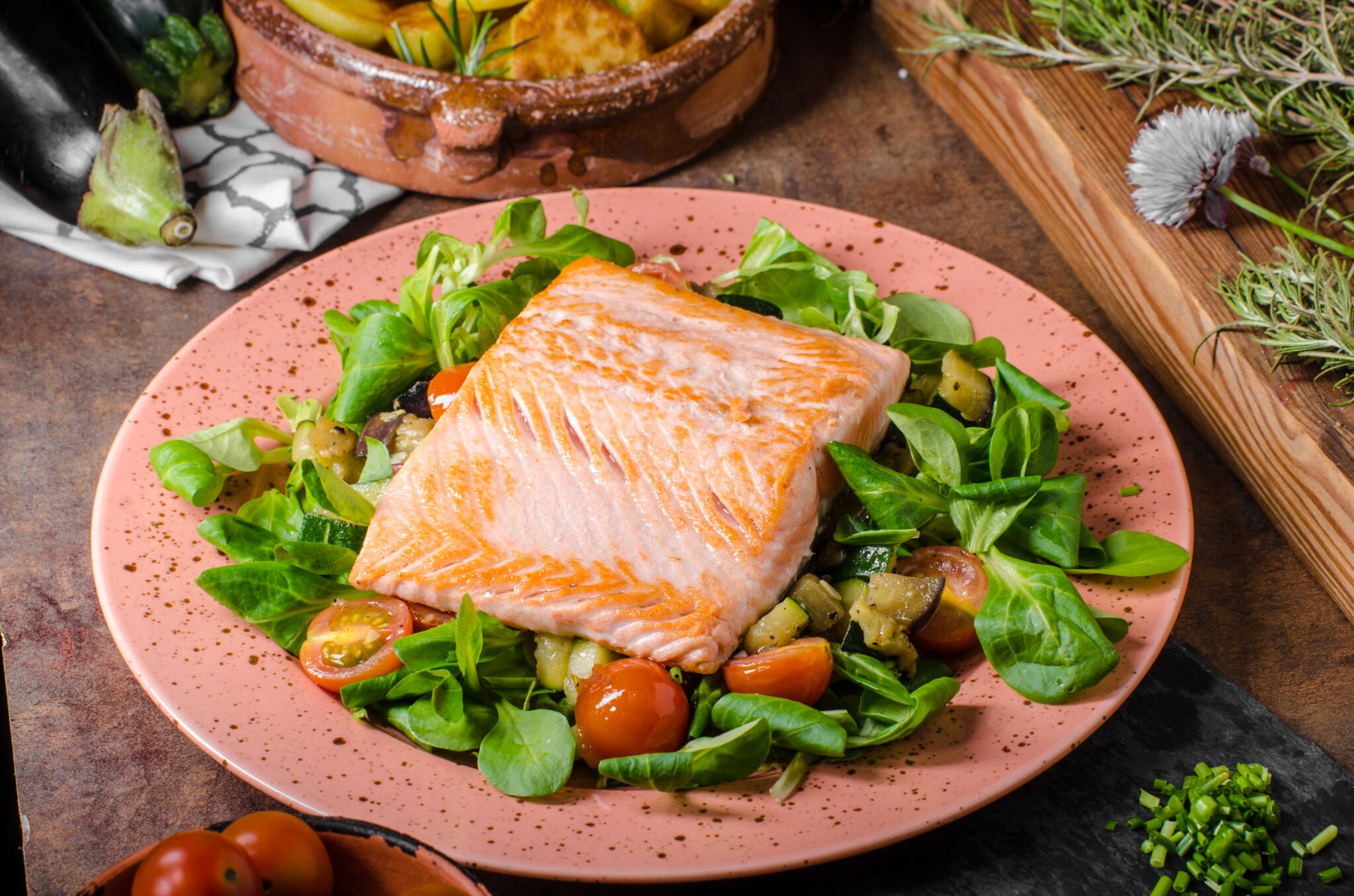 saumon à l'extra crisp au cookeo