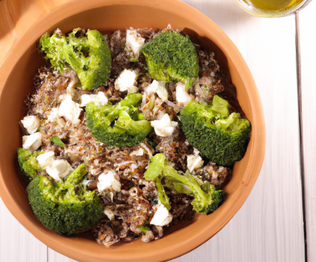 Salade brocoli, quinoa et feta au cookeo