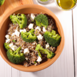 Salade brocoli, quinoa et feta au cookeo