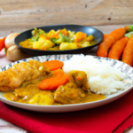 Poulet aux carottes et au curry au cookeo