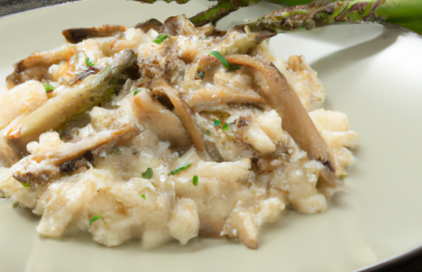 Risotto aux champignons et aux asperges au cookeo