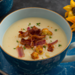 Velouté de chou-fleur avec bacon grillé au cookeo